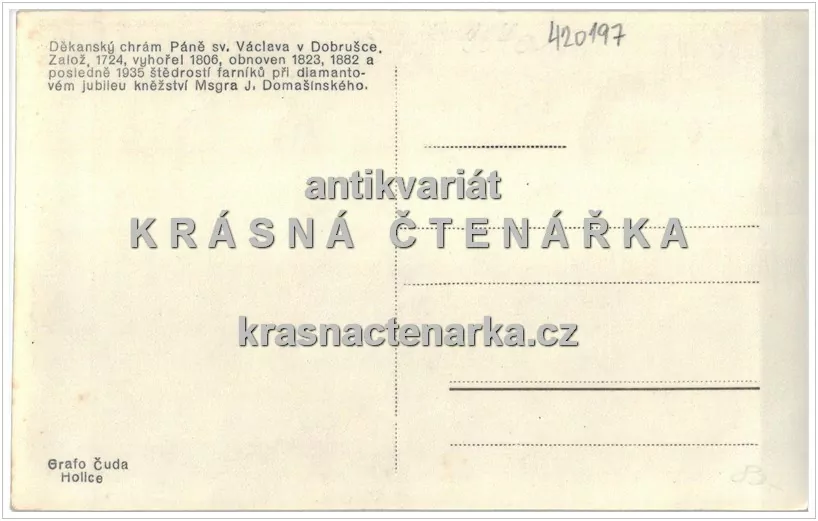 DOBRUŠKA, Kostel sv. Václava