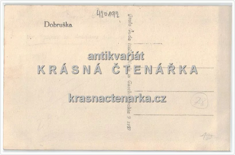 DOBRUŠKA, Novoměstská ulice s domkem F. L. Heka či Věka