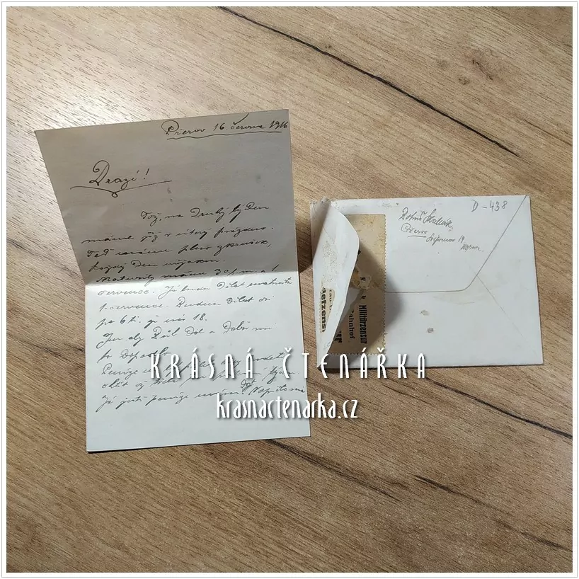 OBÁLKA či DOPISNICE z roku 1916 i s dopisem