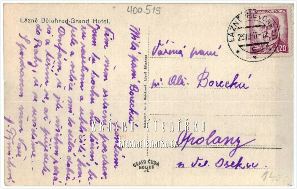 LÁZNĚ BĚLOHRAD, Hotel Grand