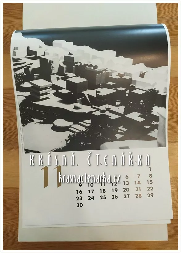 Nástěnný kalendář LIBEREC 1975 (architektonické návrhy)
