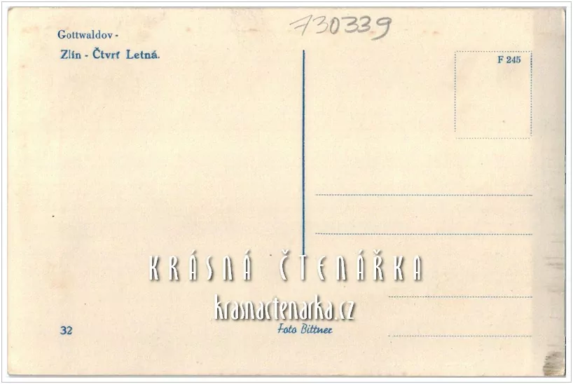 ZLÍN, dříve Gottwaldov, Čtvrť Letná