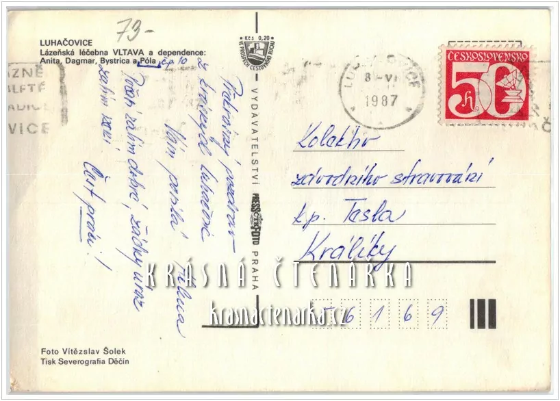 LUHAČOVICE, Zotavovna Vltava, nyní hotel