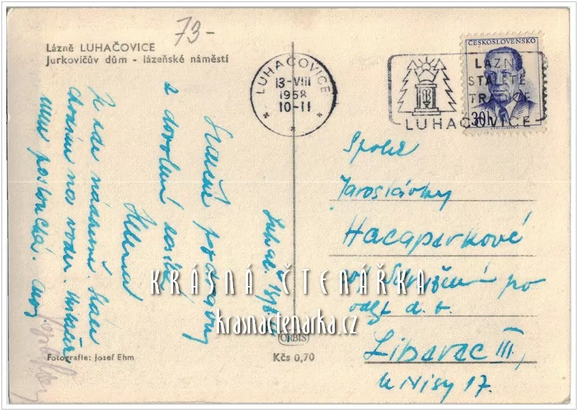 LUHAČOVICE, Jurkovičův dům a náměstí