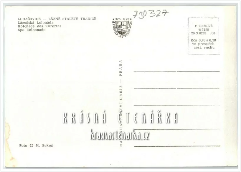 LUHAČOVICE, Lázeňská kolonáda