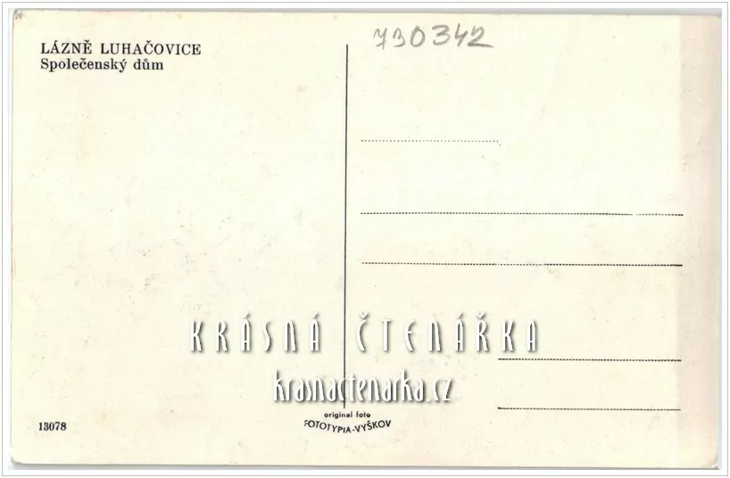 LUHAČOVICE, Společenský dům