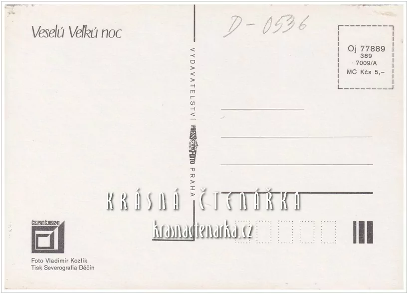 Přání VELIKONOČNÍ, trojrozměrná pohlednice