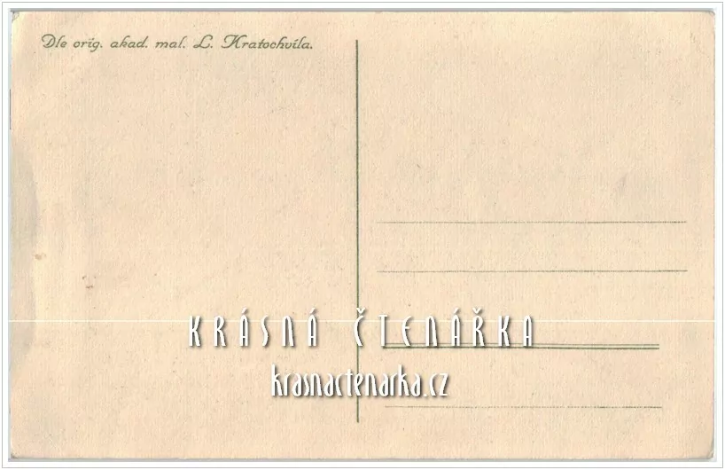 Přání VELIKONOČNÍ a dámy v krojích (il. Kratochvíl L.)