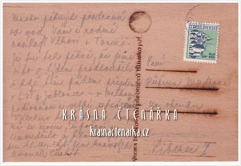 Dřevěná pohlednice VIZOVICE