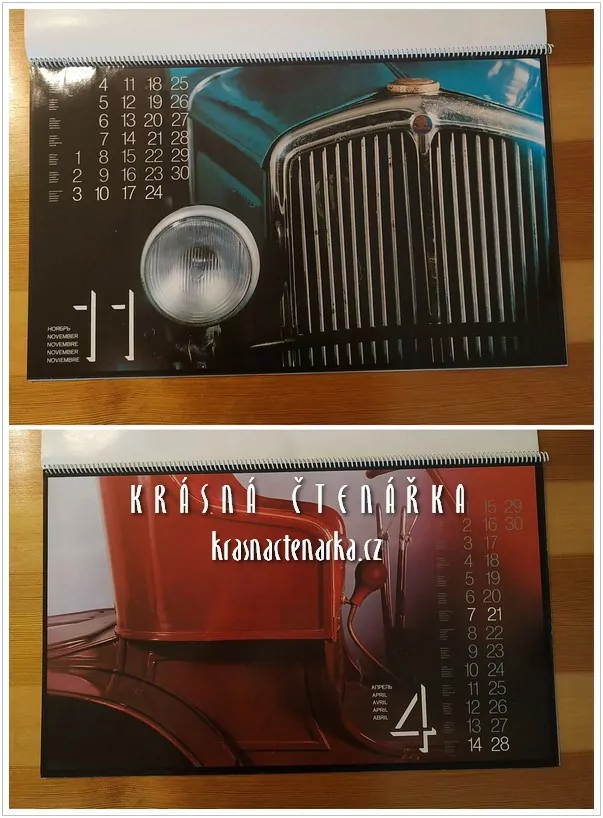 Nástěnný kalendář LAURIN & KLEMENT 1974