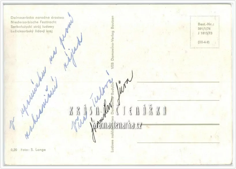 DÁMA / ŽENA v kroji, Lužickosrbský lidový kroj
