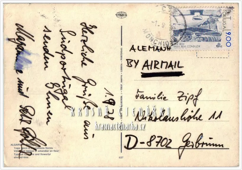 DÍVKA v kroji z Algarve