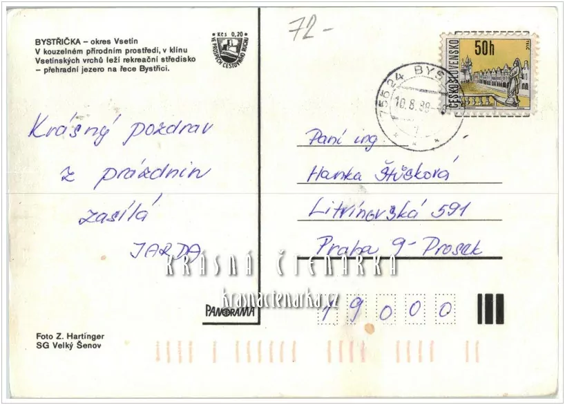 Vodní nádrž BYSTŘIČKA