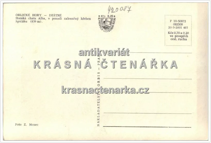 DEŠTNÉ V ORLICKÝCH HORÁCH, Chata Alba