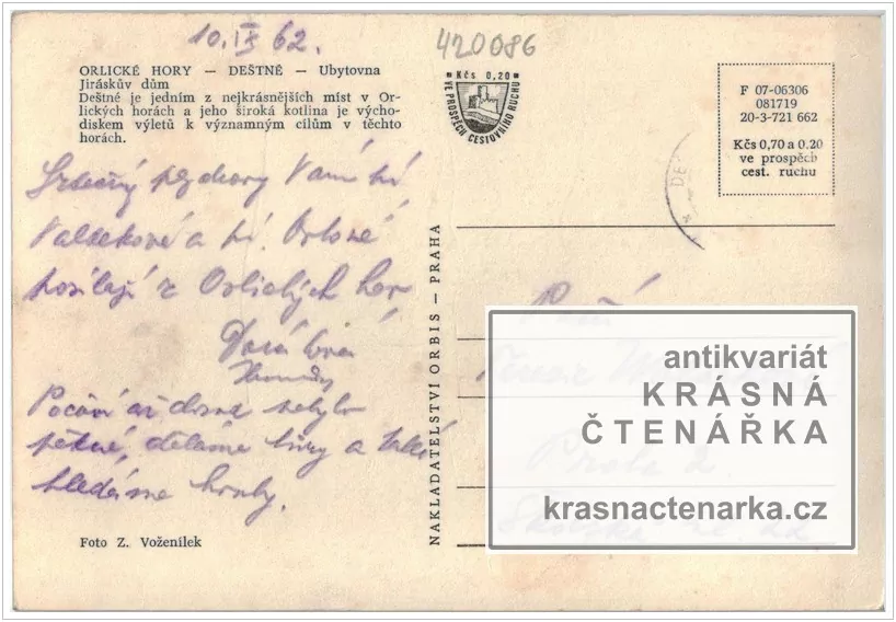 DEŠTNÉ V ORLICKÝCH HORÁCH, Ubytovna Jiráskův dům