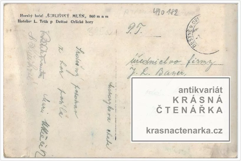 DEŠTNÉ V ORLICKÝCH HORÁCH, Hotel Šerlišský Mlýn