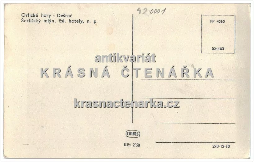DEŠTNÉ V ORLICKÝCH HORÁCH, Hotel Šerlišský Mlýn