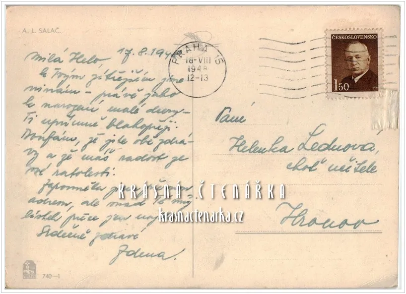 DÍVENKA s motýlem (il. Salač Ludvík Alois)