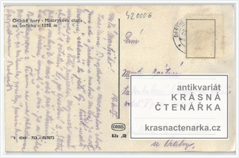 DEŠTNÉ V ORLICKÝCH HORÁCH, Masarykova chata na Šerlichu