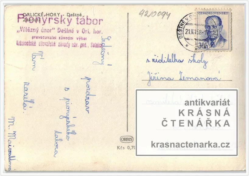 DEŠTNÉ V ORLICKÝCH HORÁCH - ZÁKOUTÍ