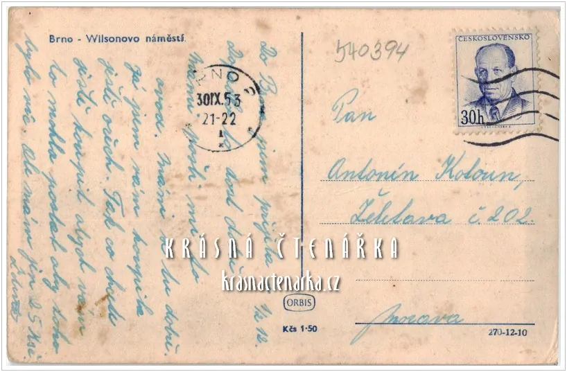 BRNO, Nádražní, dříve Wilsonovo náměstí