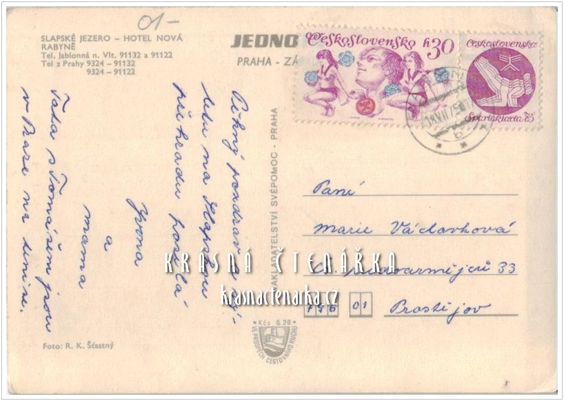 SLAPSKÁ PŘEHRADA - NOVÁ RABYNĚ