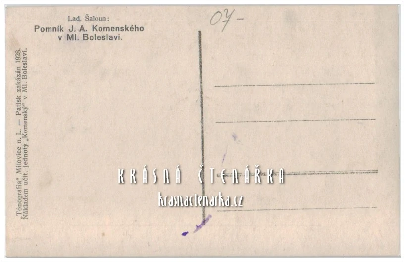 MLADÁ BOLESLAV, Pomník J. A. Komenského