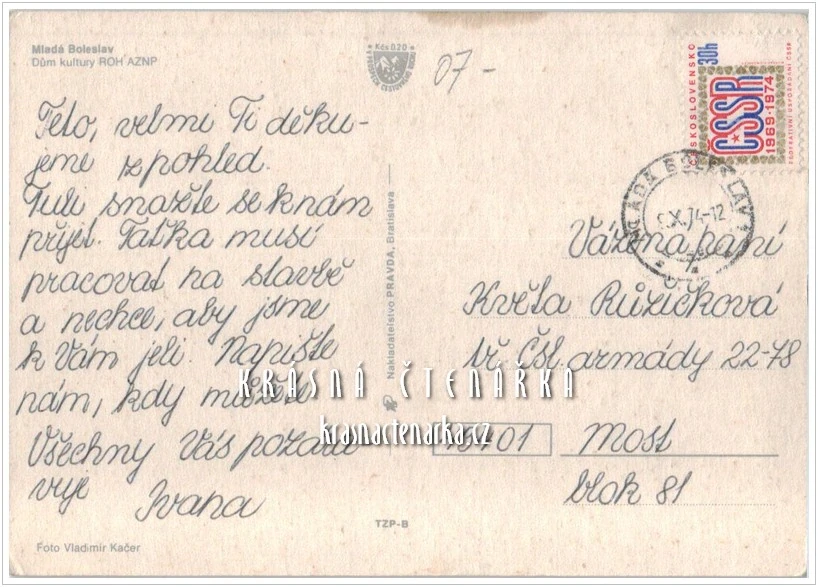 MLADÁ BOLESLAV, Dům kultury ROH AZNP