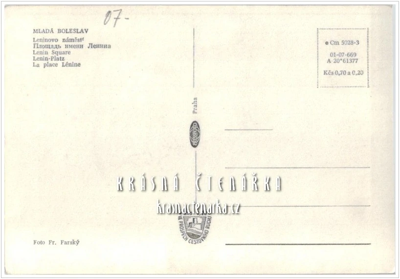 MLADÁ BOLESLAV, Leninovo náměstí, nyní nám. Republiky