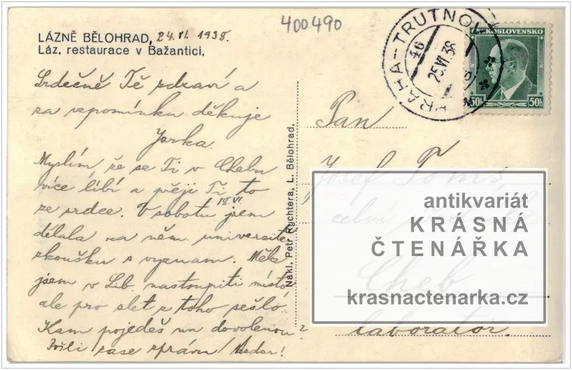 LÁZNĚ BĚLOHRAD (hudební pavilon a lázeňská restaurace v Bažantnici)