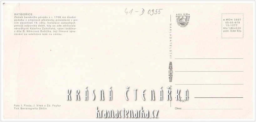 Zámek RATIBOŘICE (... a také foto z filmu Babička)