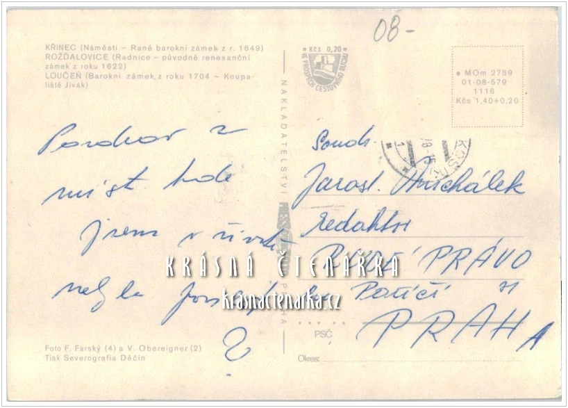 KŘINEC - ROŽĎALOVICE - LOUČEŇ