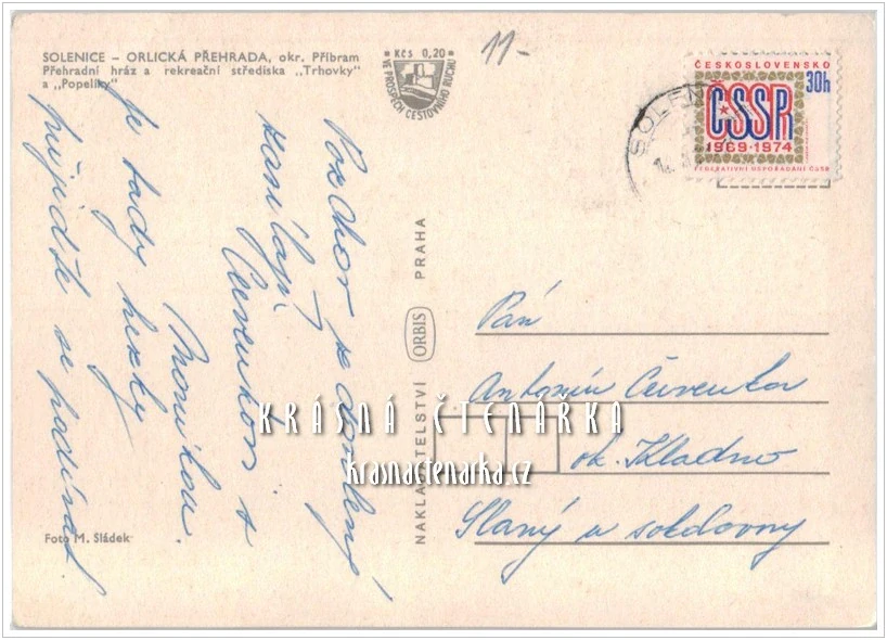 Vodní nádrž ORLÍK neboli ORLICKÁ PŘEHRADA