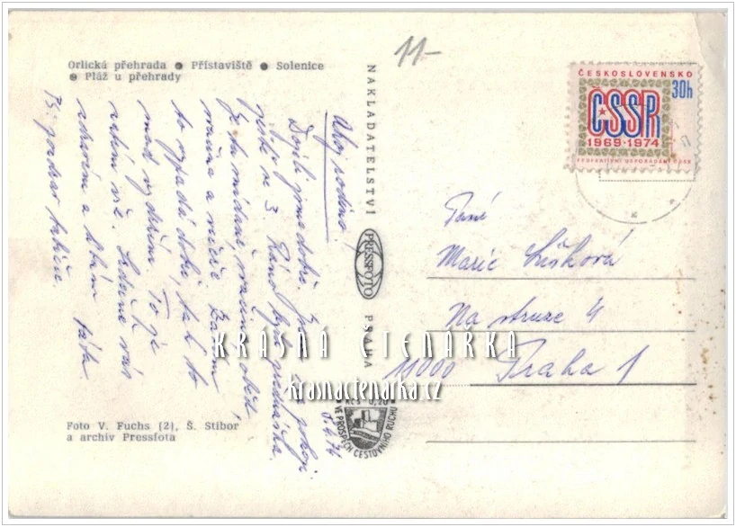 SOLENICE - ORLICKÁ PŘEHRADA