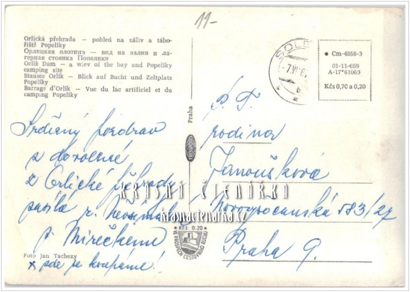 Vodní nádrž ORLÍK neboli ORLICKÁ PŘEHRADA