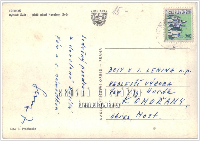 TŘEBOŇ, Rybník Svět