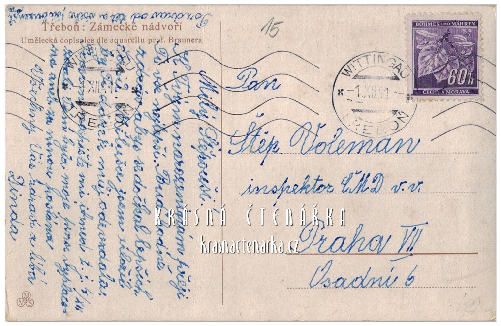 Zámek TŘEBOŇ (il. Brunner Antonín)