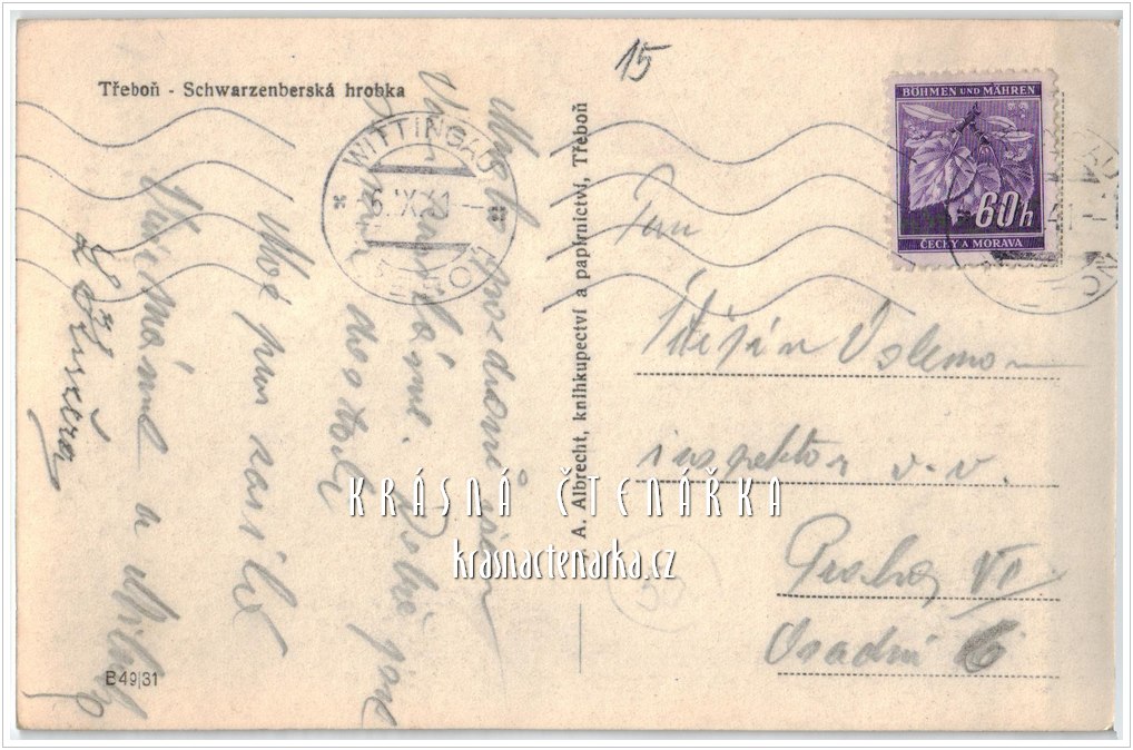TŘEBOŇ, Schwarzenberská hrobka