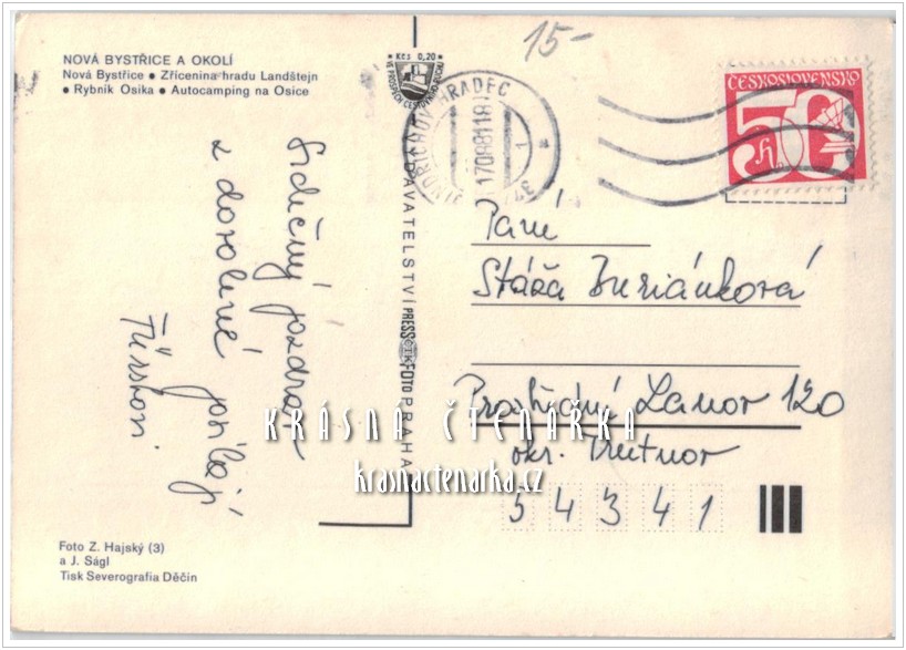 NOVÁ BYSTŘICE - OSIKA - LANDŠTEJN