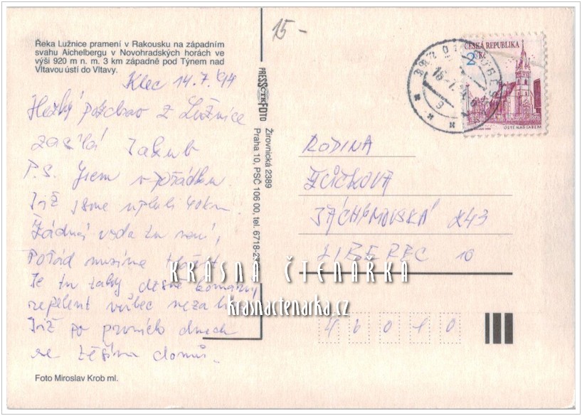 Řeka LUŽNICE, Vodáci