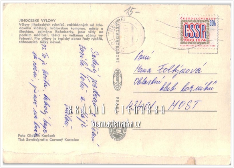 JIHOČESKÉ VÝLOVY, Rybolov