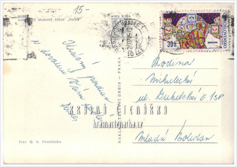 ALBEŘ, Rekreační stanový tábor "Osika"