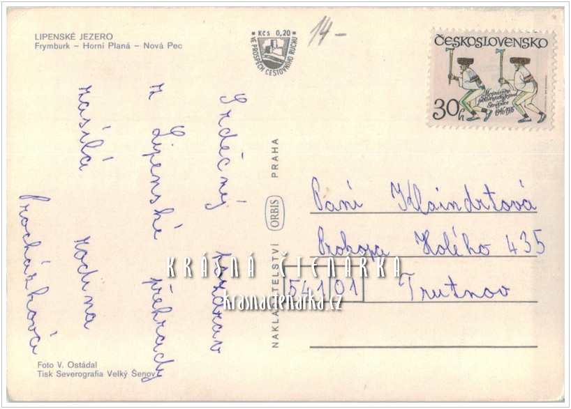 FRYMBURK - HORNÍ PLANÁ - NOVÁ PEC