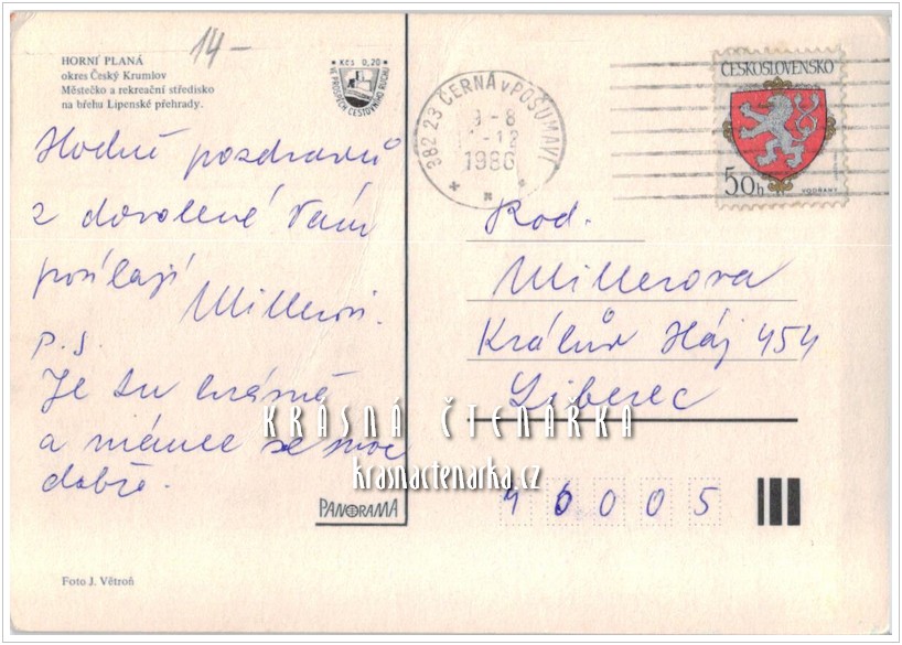 LIPNO NAD VLTAVOU - HORNÍ PLANÁ