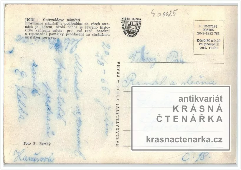 JIČÍN (Gottwaldovo náměstí, nyní Valdštejnovo)
