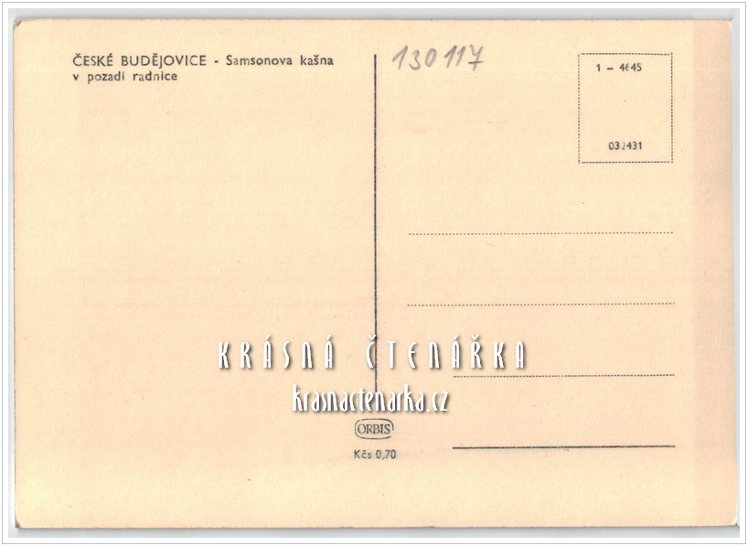 ČESKÉ BUDĚJOVICE, Samsonova kašna na náměstí