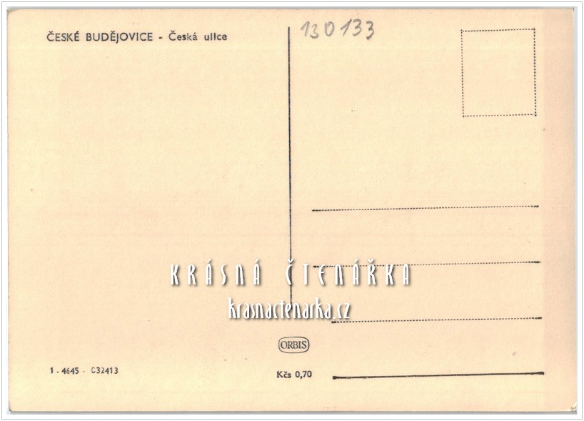 ČESKÉ BUDĚJOVICE, Česká ulice