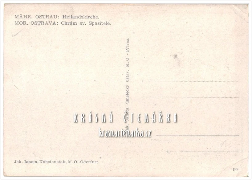 OSTRAVA na ilustrované pohlednici, Chrám sv. Spasitele