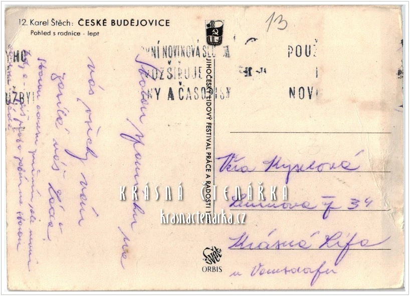ČESKÉ BUDĚJOVICE (il. Štěch Karel)