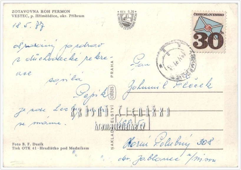 VESTEC u Hříměždic, Zotavovna ROH Permon